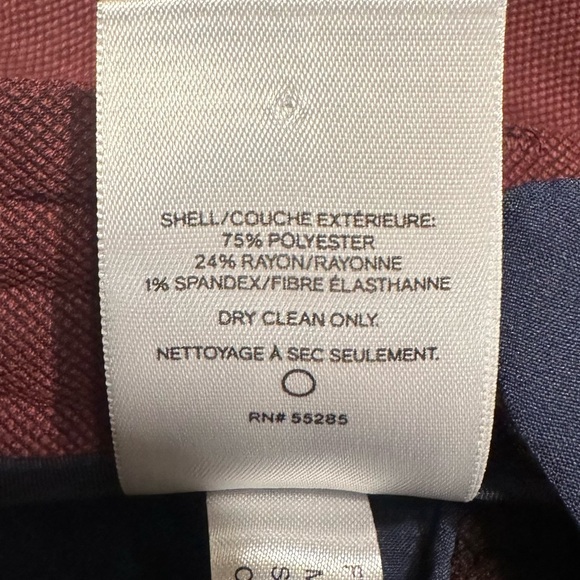 Express Men's Extra Slim Burgundy Drawstring Modern Tech Suit Pant: Size Medium - Picture 6 of 12